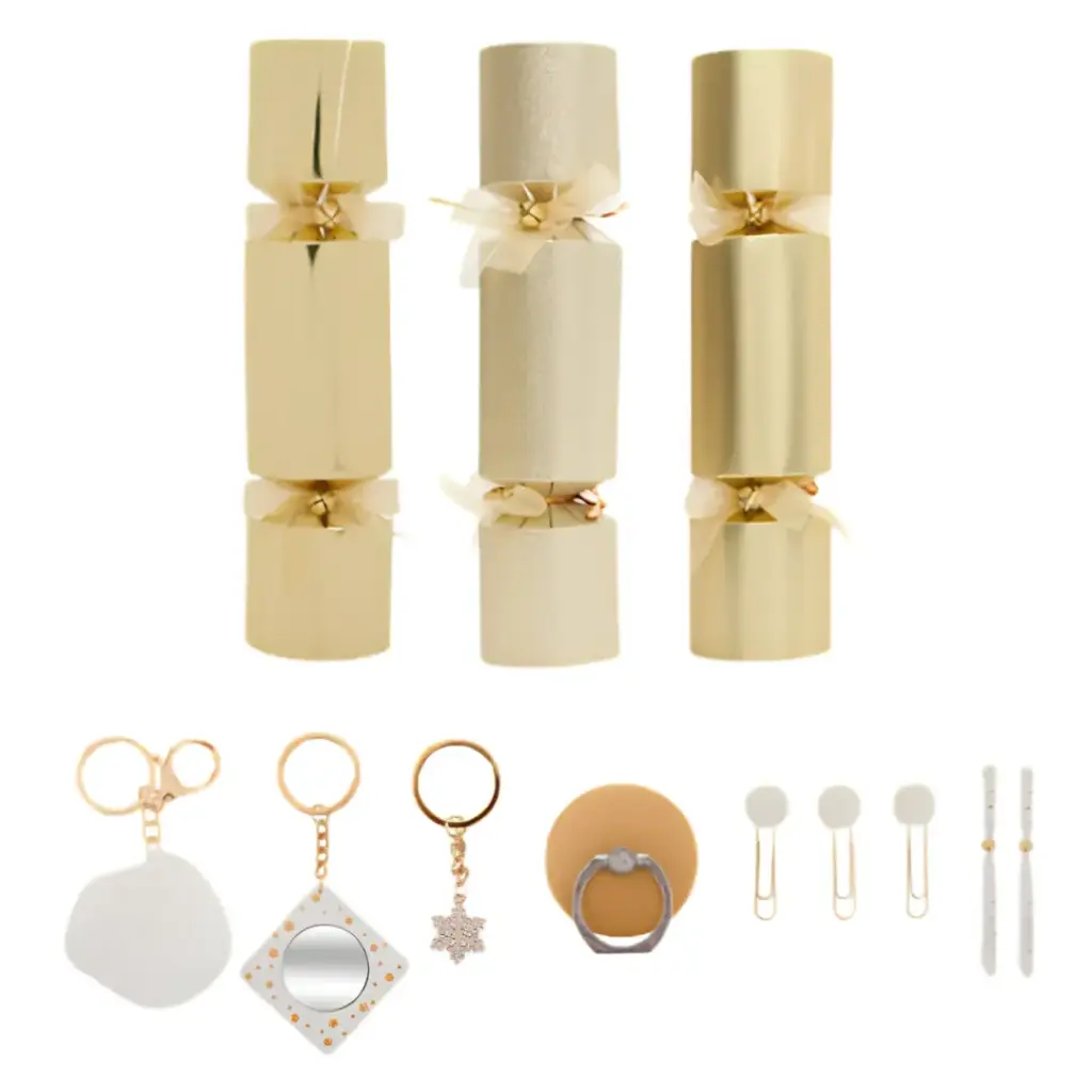 Christmas Crackers Gold Gradient 6pc