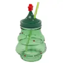 Christmas Tree Tumbler with Straw Assorted 1pc