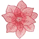 Flower Placemat Red