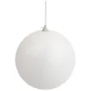 Glitter Bauble White Extra Large 6in