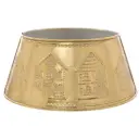 Metal Tree Skirt Gold 22in