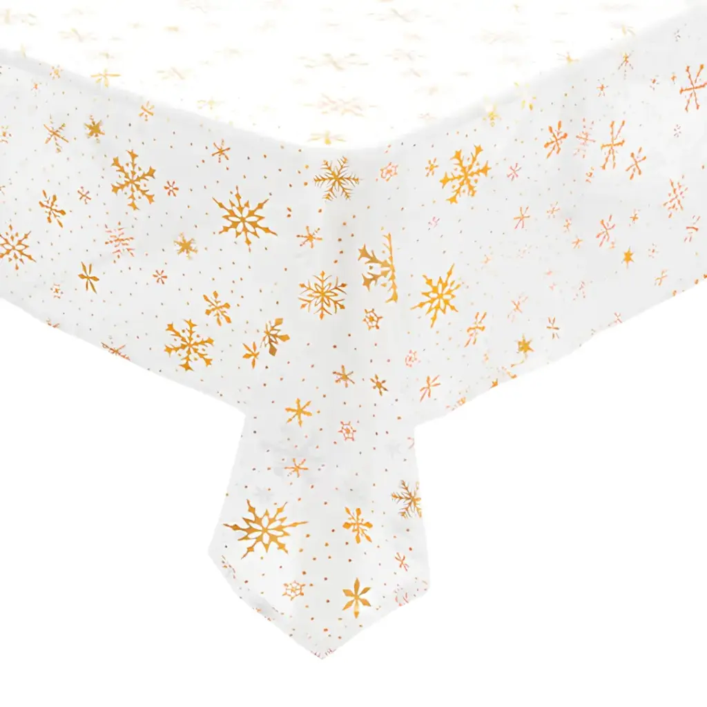 Snowflake Nylon Organza Tablecloth 55x142in