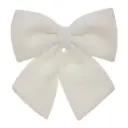 Wool Bow White 16x17in