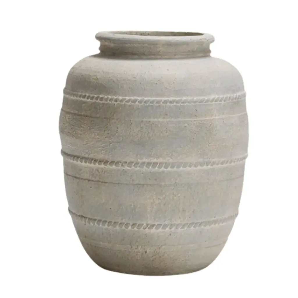 Milos Planter Beige 14x18in
