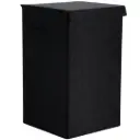 Folding Laundry Basket Black 73.5L