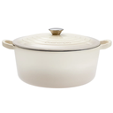 Le Connoisseur Cast Iron French Oven Cream 6.6Qt