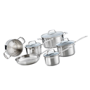 Cuisine Pro Iconix Stainless Steel Cookware Set 10pc