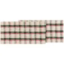 Woven Noel Plaid Table Runner 72in