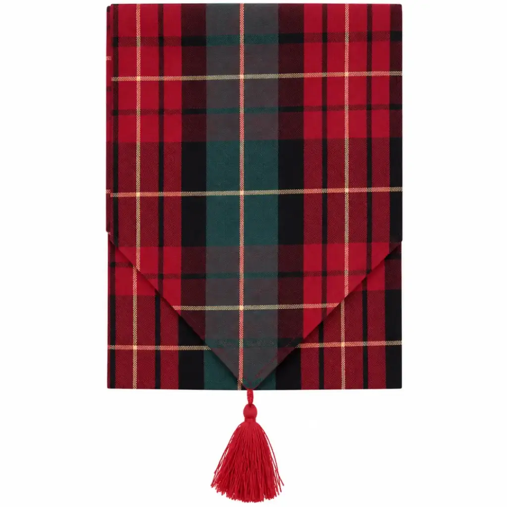 Traditional Checkered Table Runner 72in