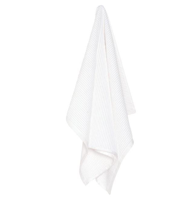 Ripple Kitchen Towel White