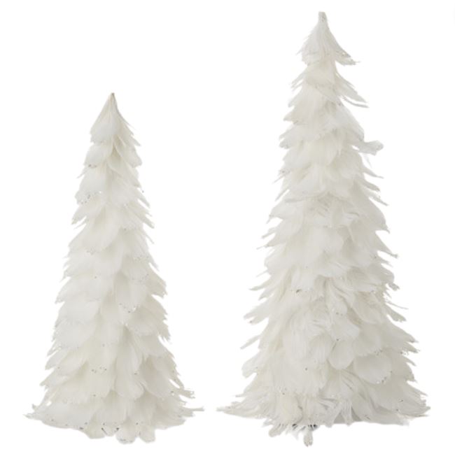 White Feather Tree 14.75in