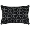 Lausa Black Pillow 16x24in