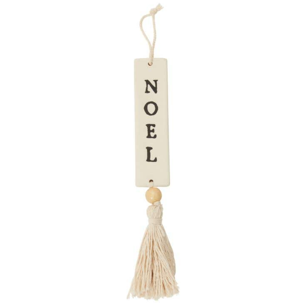 Holiday Greetings Noel Ornament 11in
