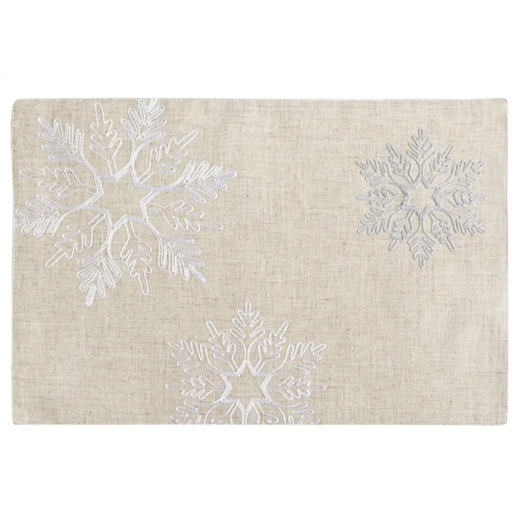 Natural Snowflake Placemat