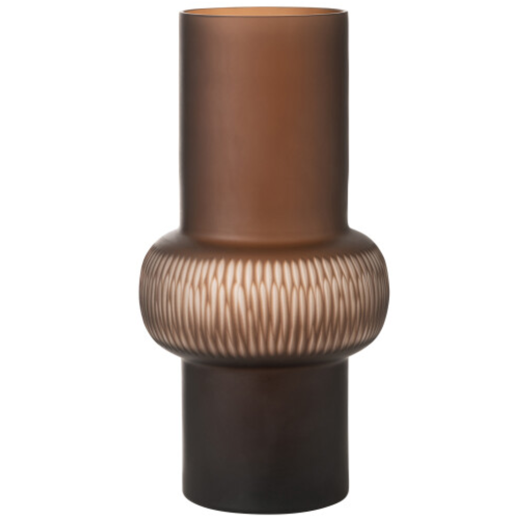 Brown Glass Vase 16in