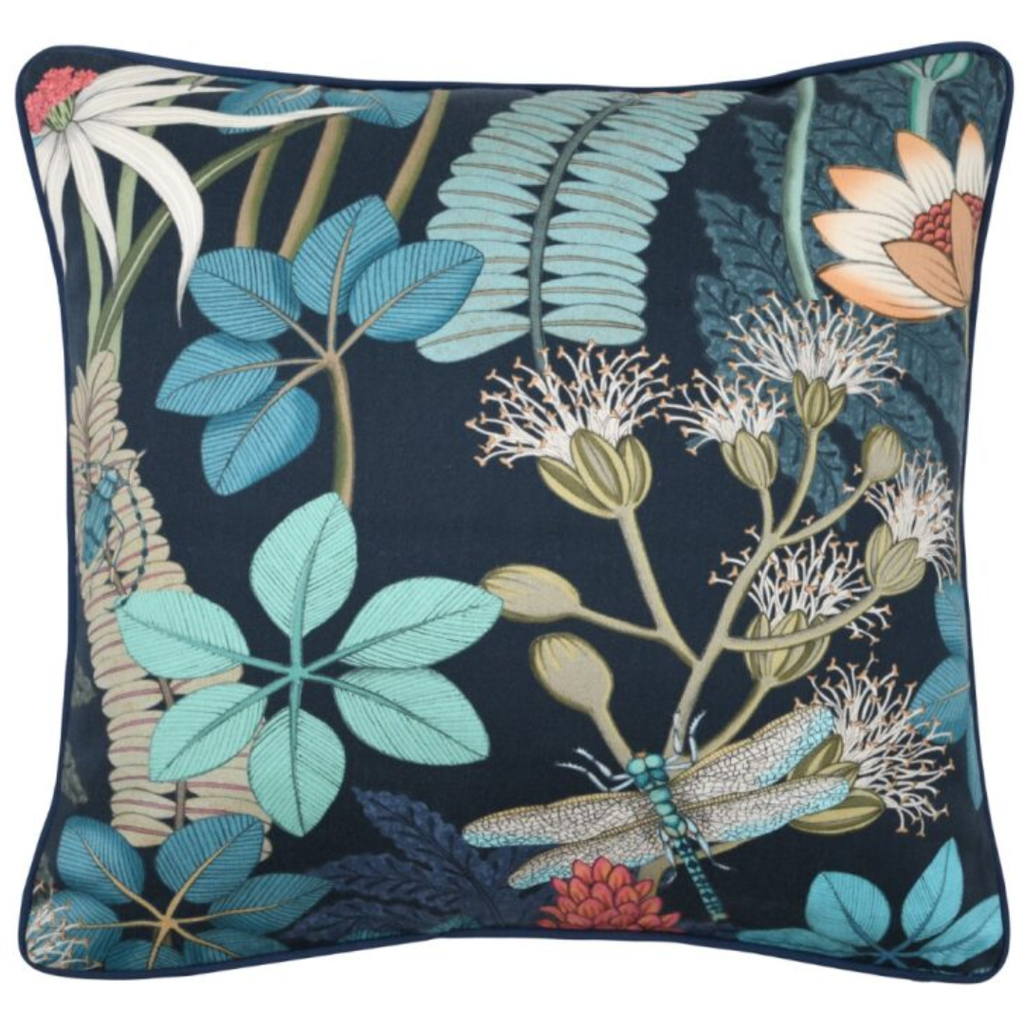 Libelula Pillow Navy 18in