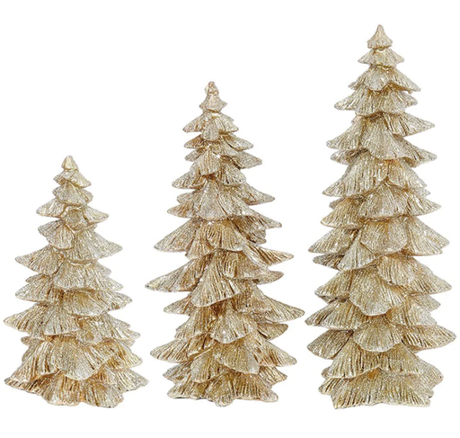 [168773-TT] Gold Glitter Tree Medium