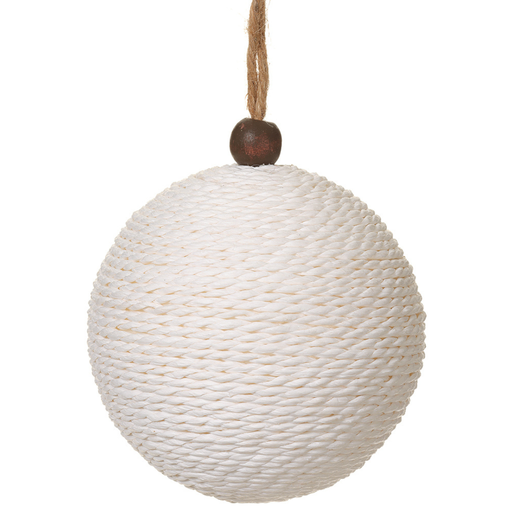 [171927-TT] Jute Ball Ornament 5in
