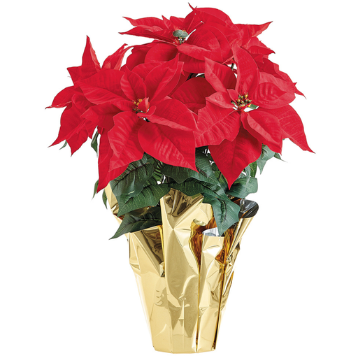 [171996-TT] Poinsettia Bush Red 26in