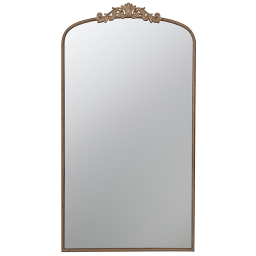 [172684-TT] Gold Full Length Arched Accent Mirror