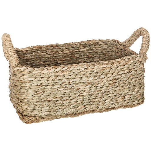 [173773-TT] Killian Natural Square Basket 11.4in