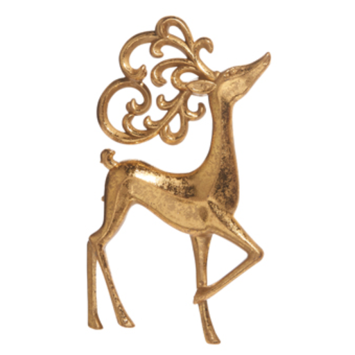 [174354-TT] Ornate Deer Ornament 5in