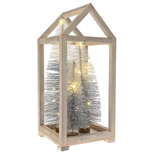 [174437-TT] Christmas Brush Tree with Led Lights