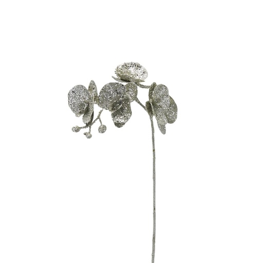 [174457-TT] Glittered Phalaenopsis Spray 24in
