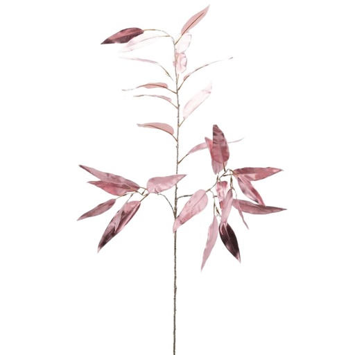 [174461-TT] Metallic Eucalyptus Spray Pink 48in