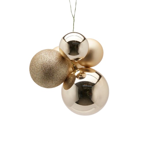 [174476-TT] Champagne Ornament Cluster