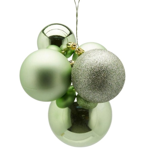 [174478-TT] Light Green Ornament Cluster