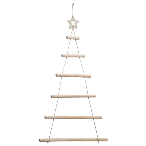 [174784-TT] White Birchwood Hanging Tree 38in