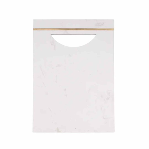 [176668-TT] Elite Marble Serving Board With Handle Natural