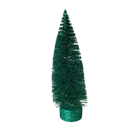 [176696-TT] Glitter LED Tree Displayer Green Small