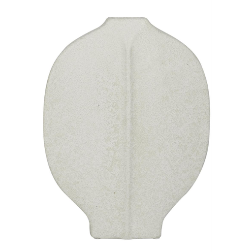 [176866-TT] Ceramic Textured Vase White 13in