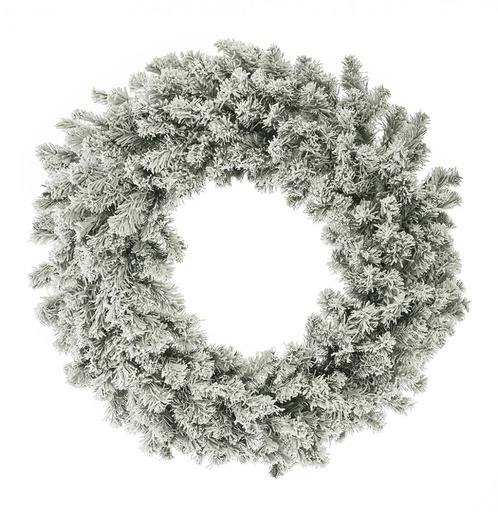 [177022-TT] Snowy Christmas Wreath 27in
