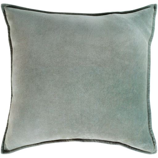 [177202-TT] Cotton Velvet Pillow Sage 20in