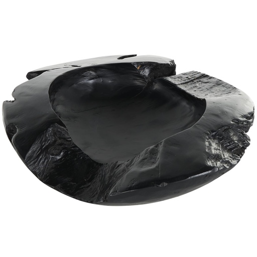 [178288-TT] Black Teak Live Edge Bowl 18in