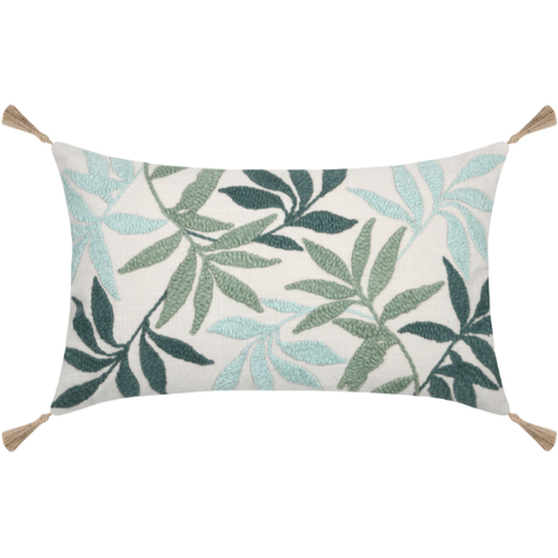 [178684-TT] Casablanca Bolster Pillow Green 12x20in