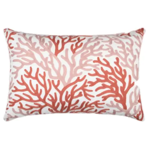 [178666-TT] Suncoast Bolster Pillow Coral 16x24in