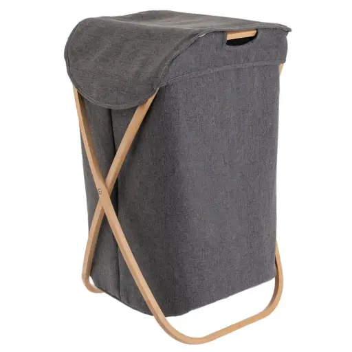 [180018-TT] Foldable Laundry Basket Grey 100L