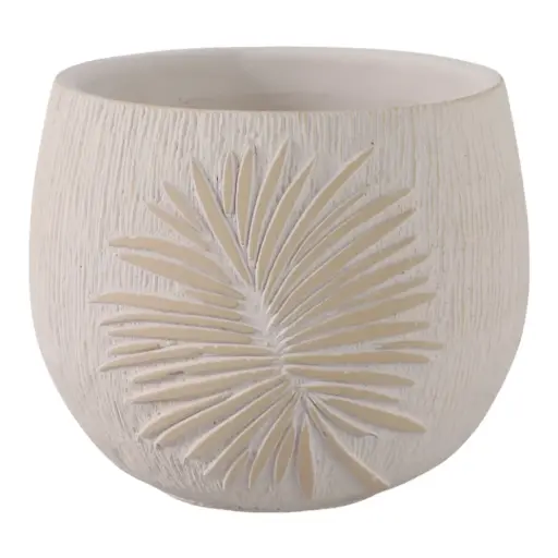 [180169-TT] Pampas Rounded Planter 8in