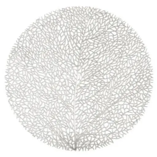 [180241-TT] Capelinni Round Placemat Silver 15in