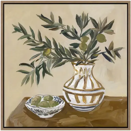 [180531-TT] Tuscan Muse Framed Canvas 18x18in