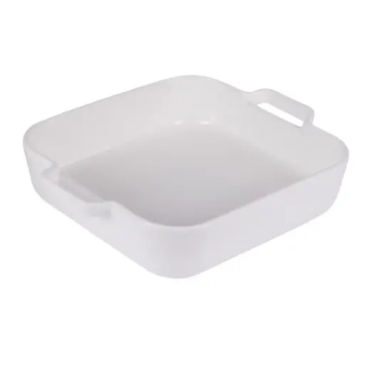[180791-TT] Baking Dish Square White 9x8in
