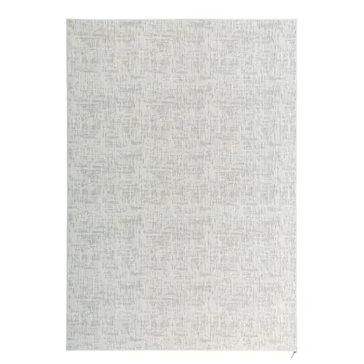 [181151-TT] Shadow Ivory Pixel Hi-Low Rug 5.3×7.7ft