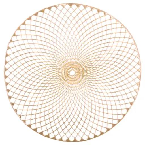 [181366-TT] Net Placemat Gold 15in