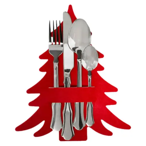 [181374-TT] Christmas Tree Utensil Holders 4pc