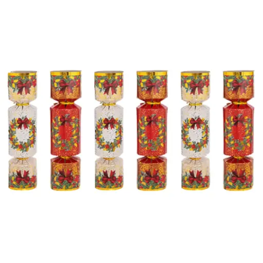 [181401-TT] Christmas Wreath Crackers 6pc