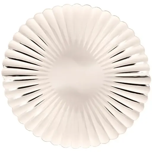 [181407-TT] Shell Design Charger Silver 13in